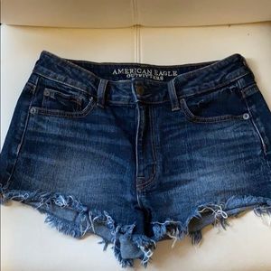 American Eagle Cutoff, dark wash, denim shorts